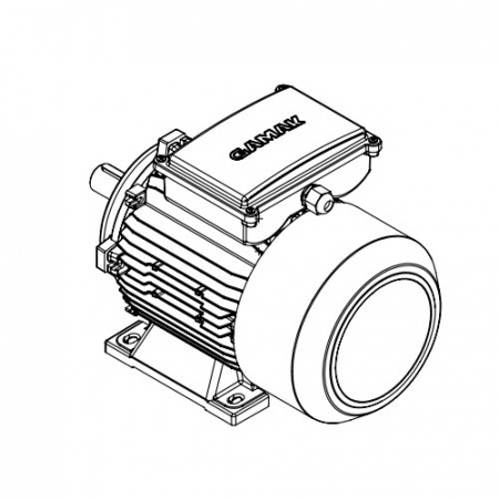 Однофазный электродвигатель MK21D 100 L 4c (3/1500)
